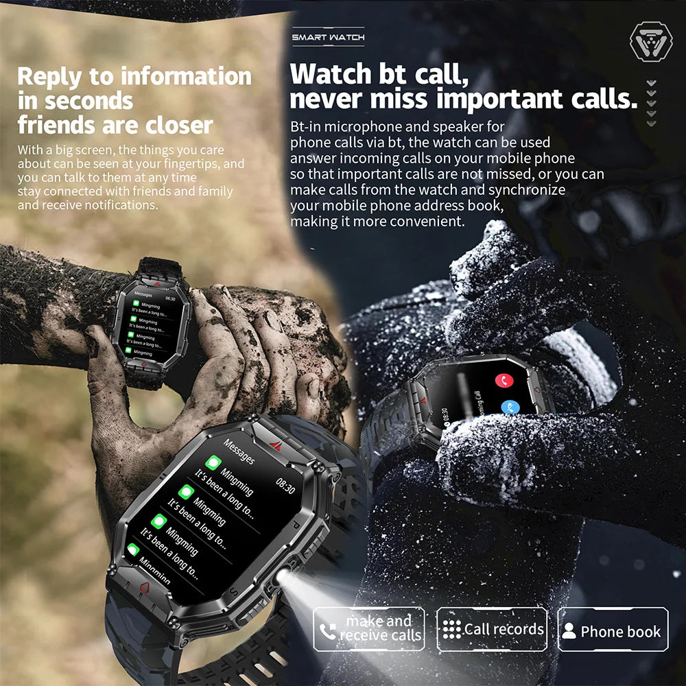 New Bluetooth Call Smart Watch Men Sports