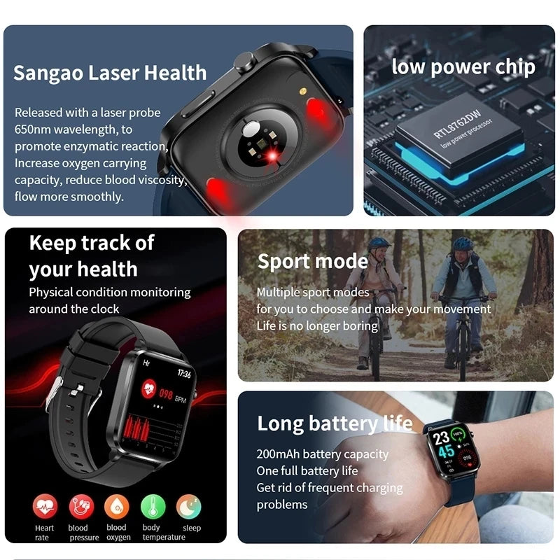 New Bluetooth Call Smart Watch Men Sports