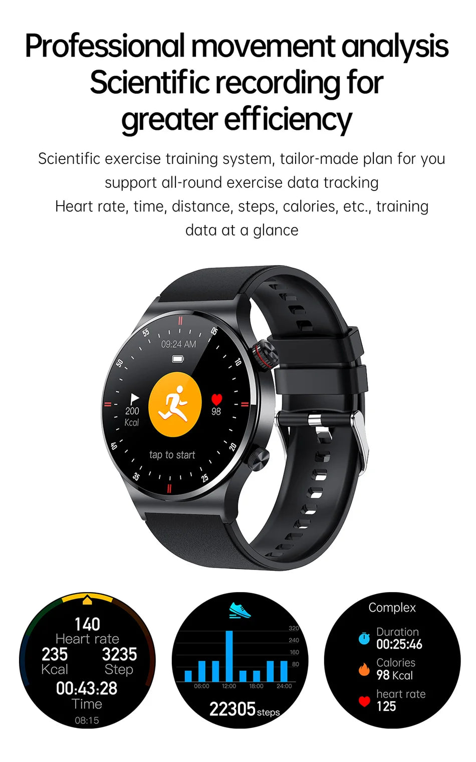 New Bluetooth Call Smart Watch Men Sports