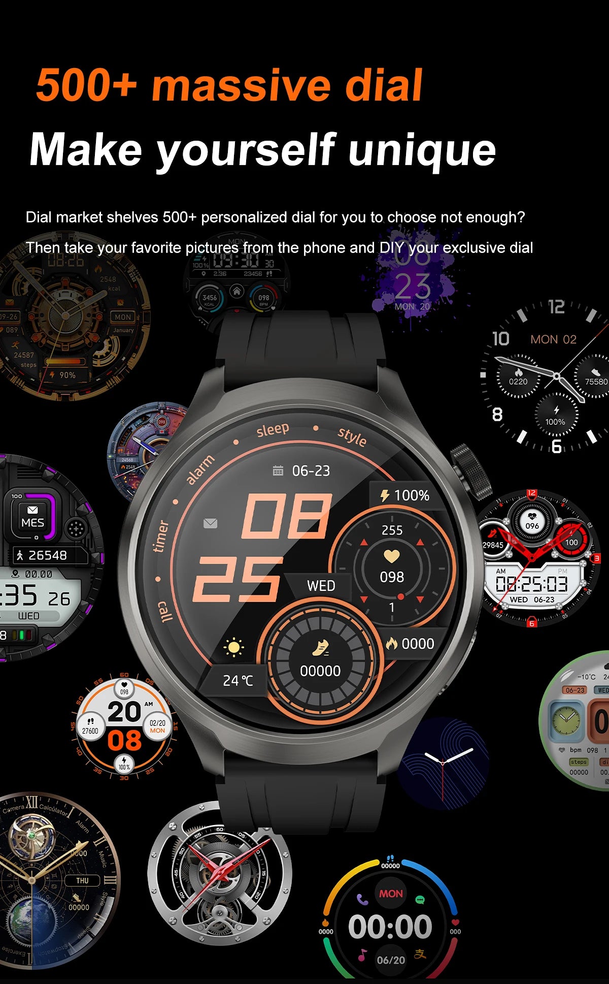 New Bluetooth Call Smart Watch Men Sports